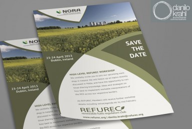 Bioenergy workshop in Ireland - invitation flyer design